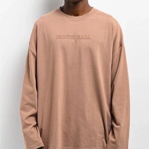 Ninth Hall Men's Brown Long Sleeve Tee
